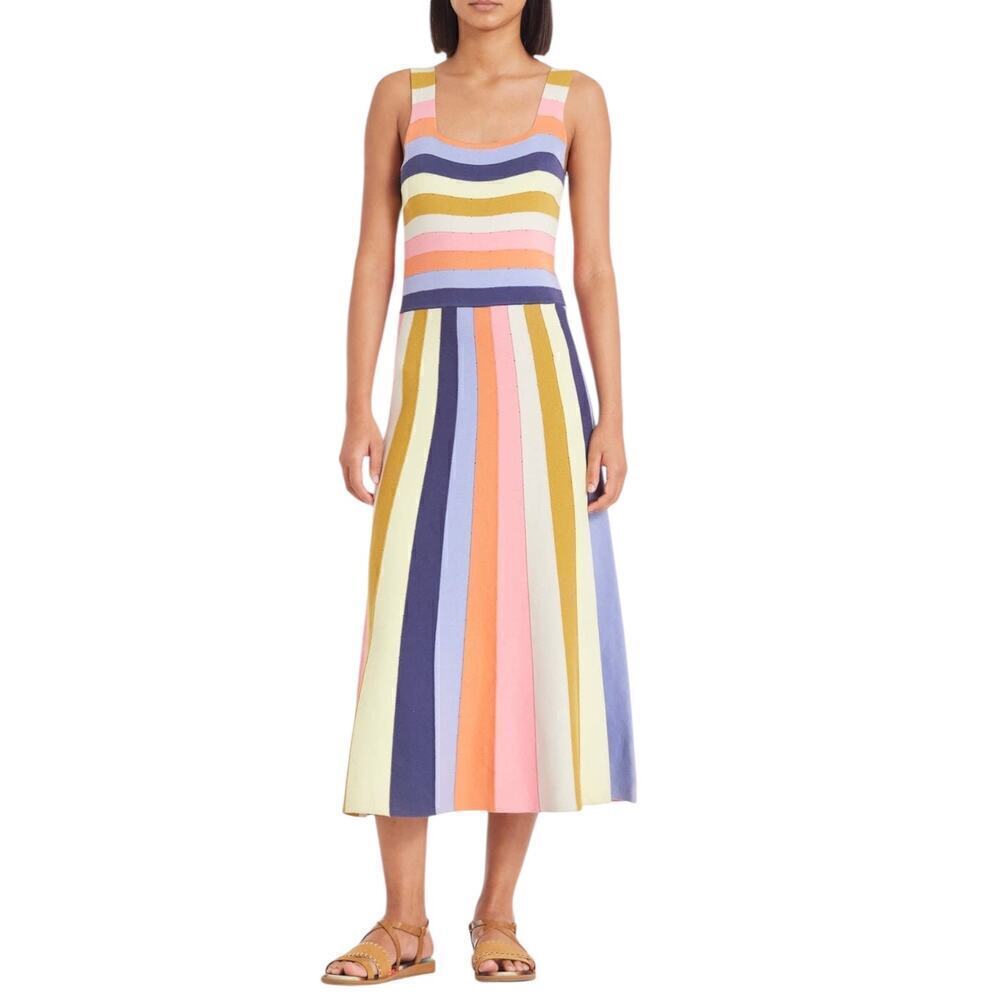 New Women’s Paul Smith Multi Stripe Knit Dress Size S